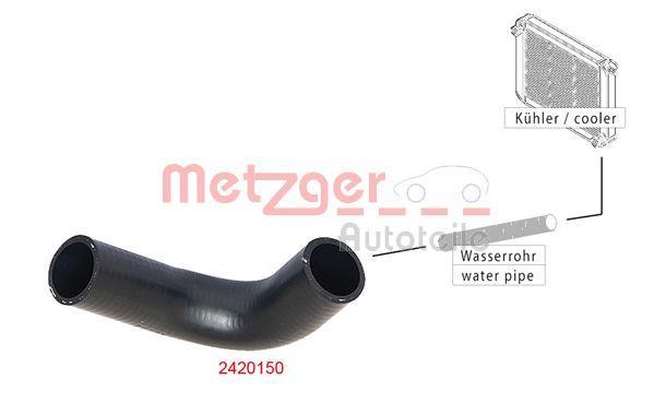 Tubería de radiador METZGER ref. 2420150